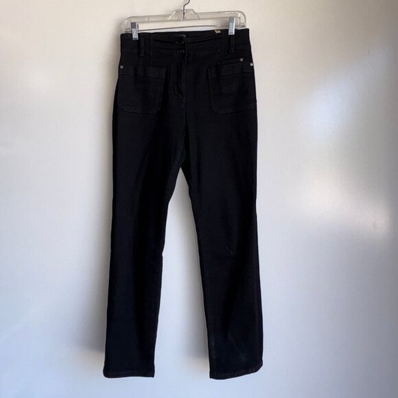 MAEVE Anthropologie Junie High Rise Slim Jeans Size 28 Black - Picture 2 of 13